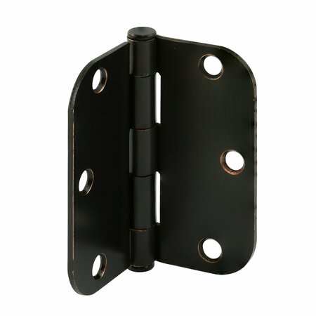 PRIME-LINE Door Hinge Residential Smooth Pivot, 3-1/2 in. with 5/8 in. Corners, Oil Rubbed Bronze 3 Pack U 1150873